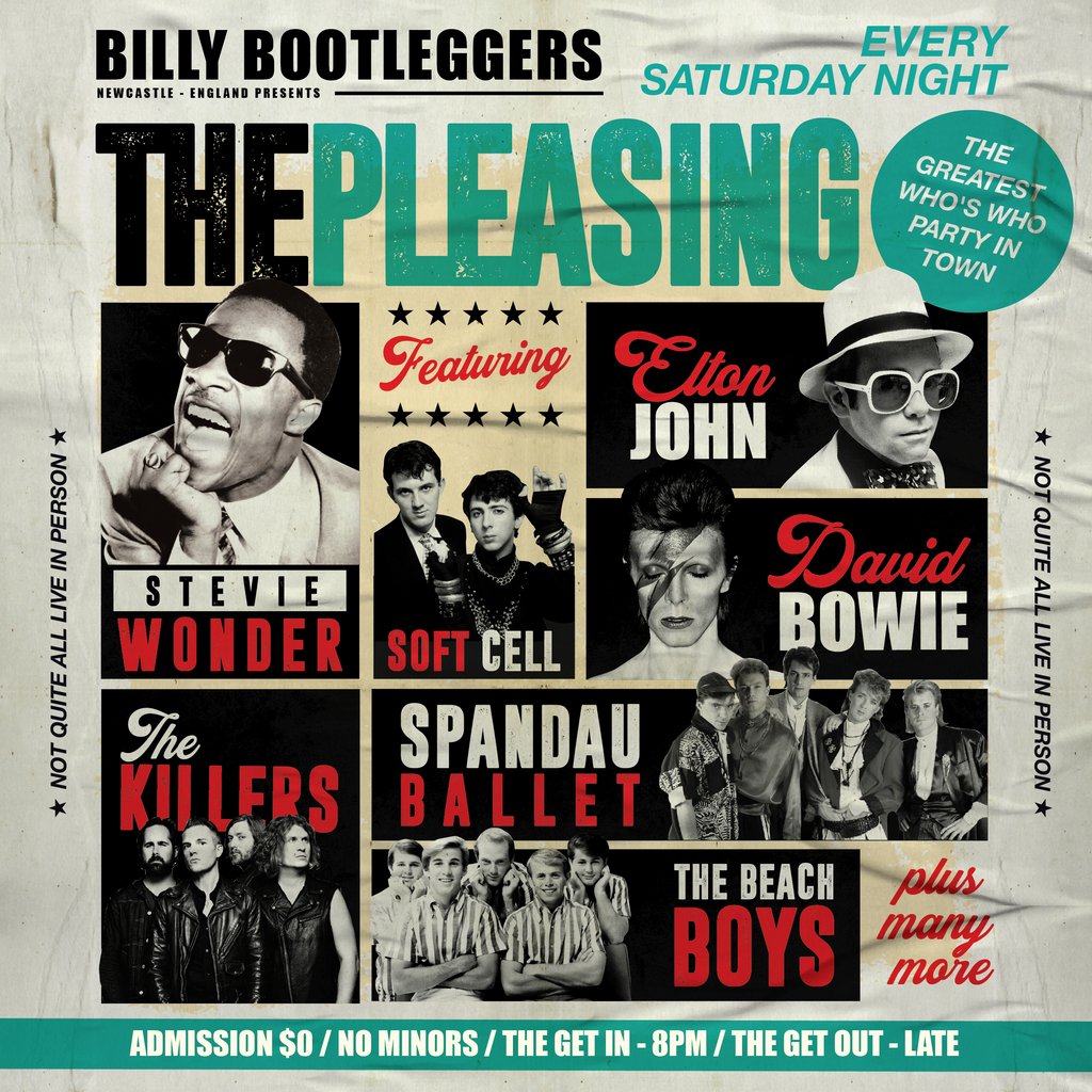 The Pleasing - EVERY SATURDAY @ BILLY'S Billy Bootleggers Newcastle Upon Tyne