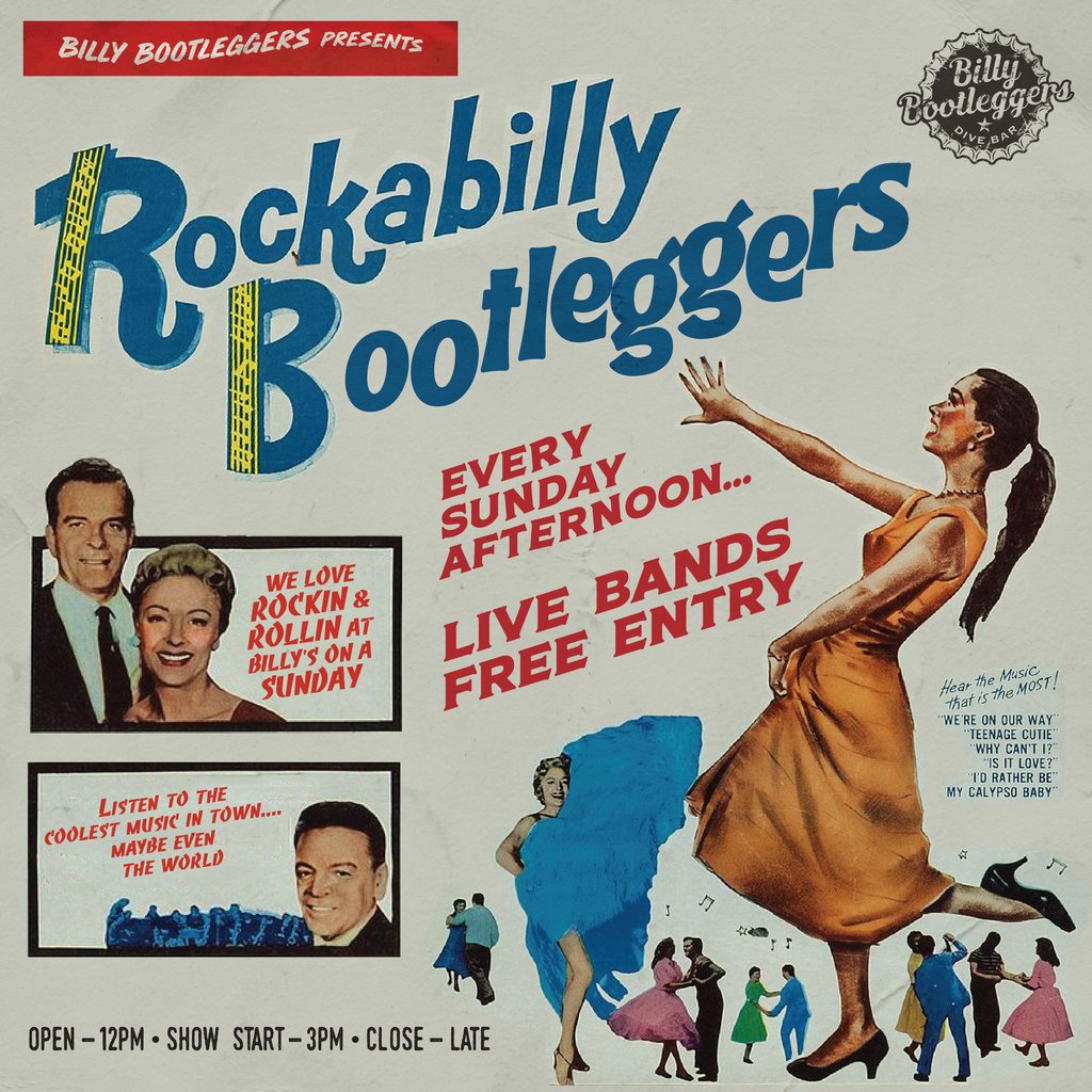 Rockabilly Bootleggers - EVERY SUNDAY @ BILLY'S Billy Bootleggers Newcastle Upon Tyne