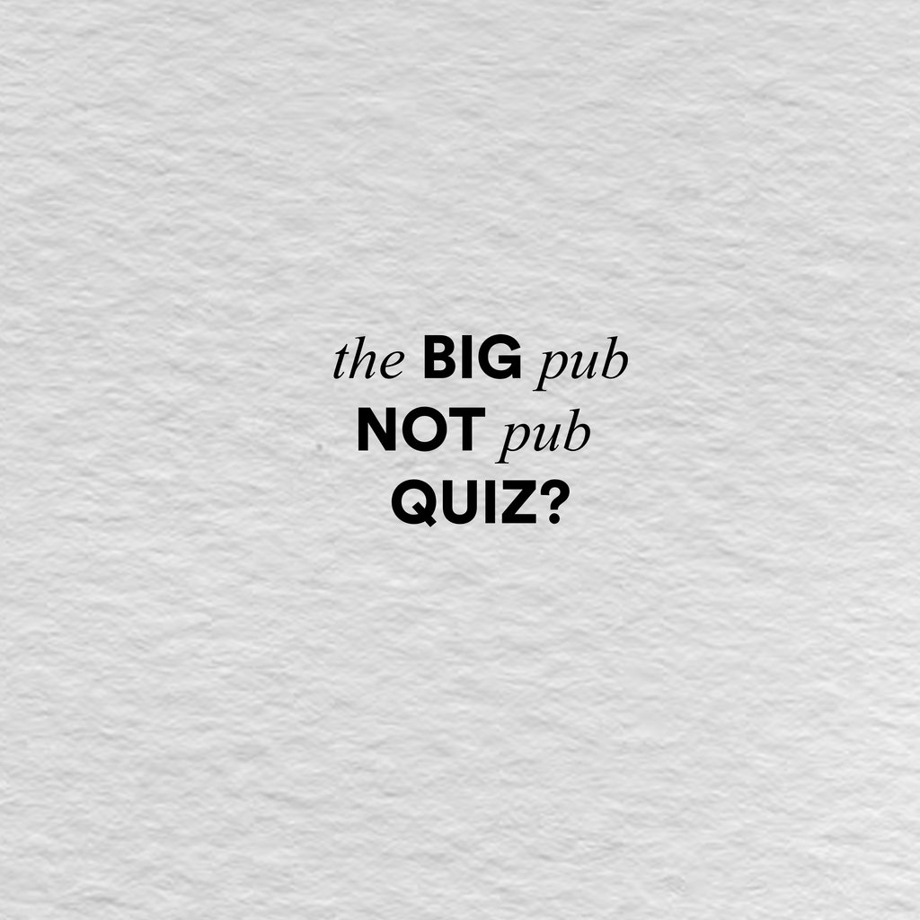 Space Presents - The Big fat pub (not a pub) QUIZ Space WLV Wolverhampton