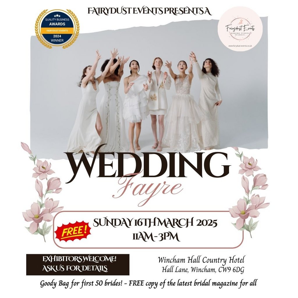Wedding Fayre at Wincham Hall - 16th March 2025 Wincham Hall Country Hotel Northwich
