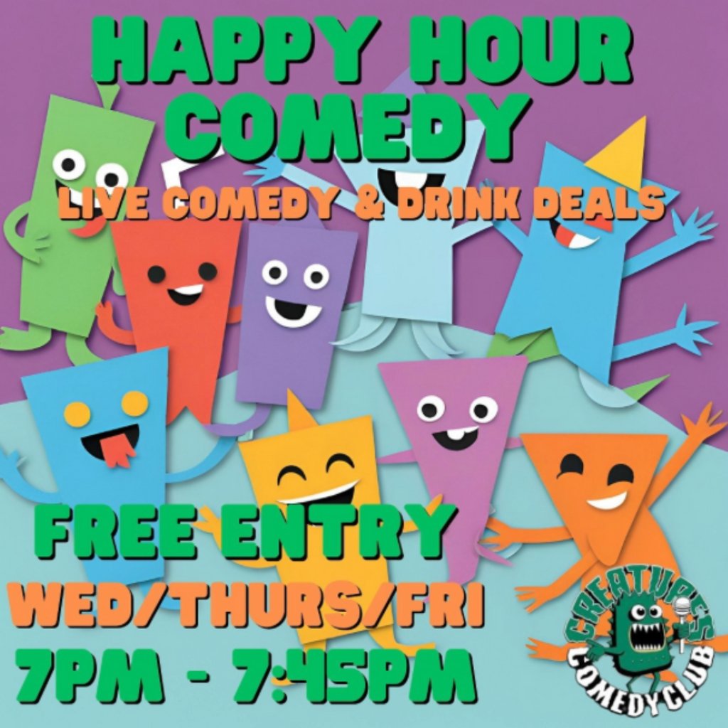 HAPPY HOUR COMEDY || Creatures Comedy Club Creatures Of The Night Comedy Club Manchester