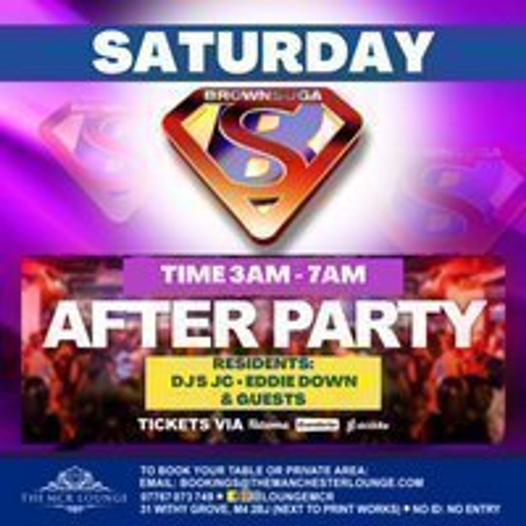 Brownsuga After Party The Manchester Lounge Manchester