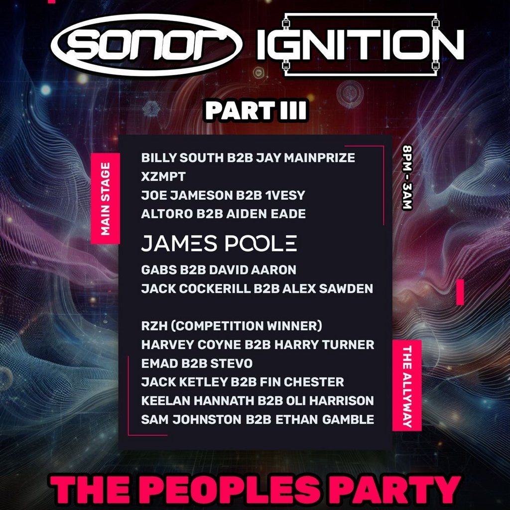 Sonor x Ignition presents James Poole The Old School House And Courtyard Hull