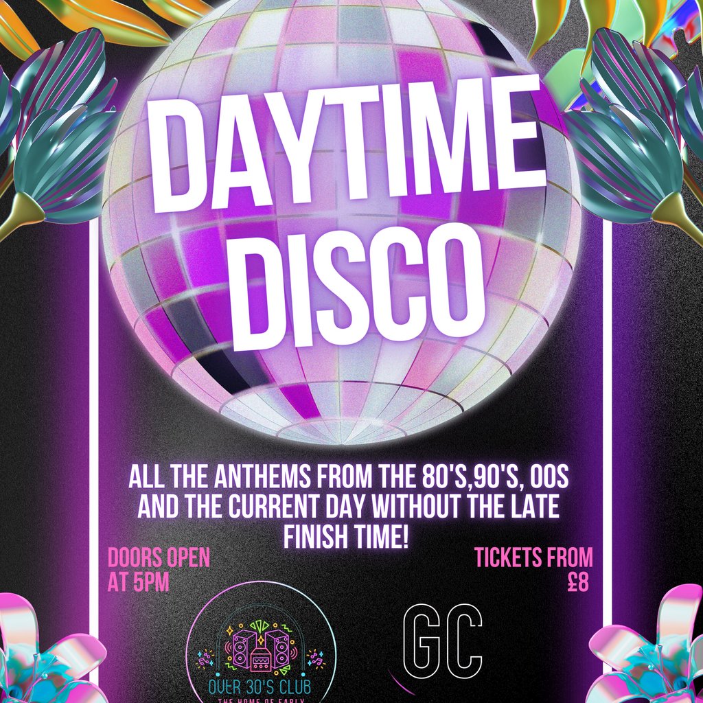 Over 30s Club Presents Daytime Disco - Livingston Launch Party Grand Central Livingston Livingston