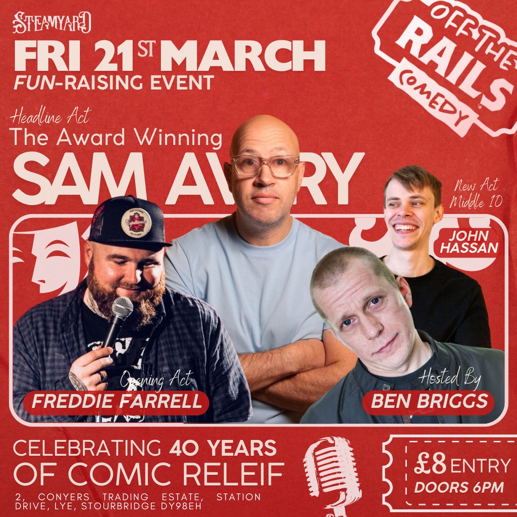 Off the rails comedy Steamyard Village Stourbridge