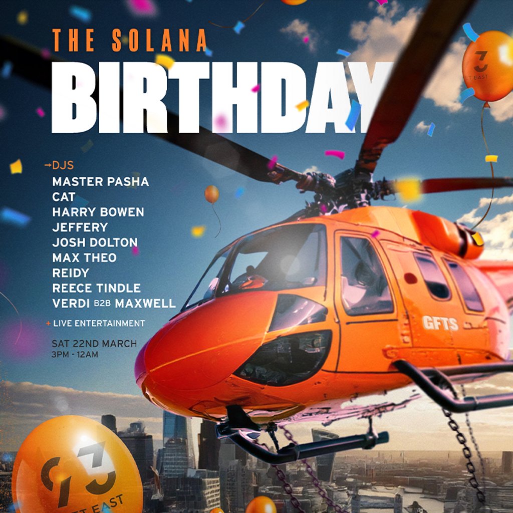 The Solana Birthday Special 93 Feet East London