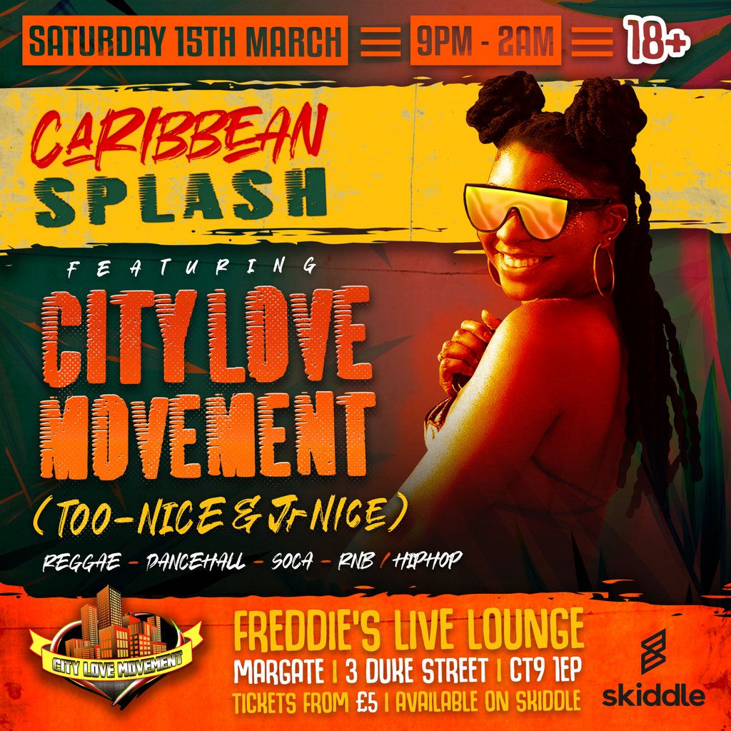 Caribbean Splash! Freddies Live Lounge Margate