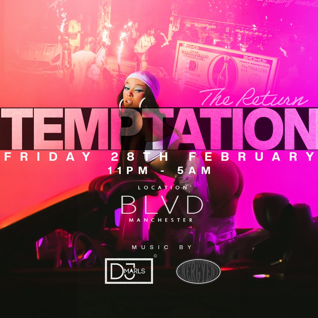 TEMPTATION x BLVD BLVD Manchester Manchester