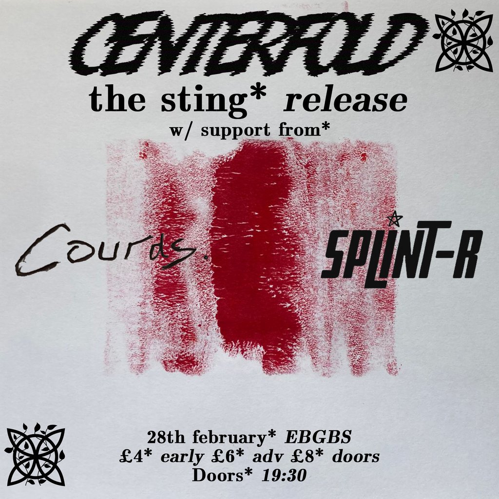 Centerfold Single Release Show with The Courds and Splint-r EBGBs Liverpool