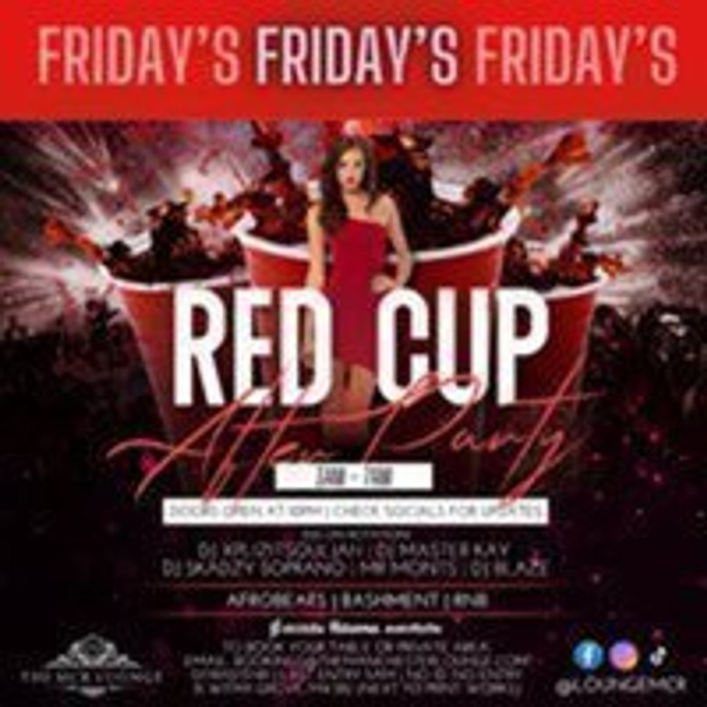 Red Cup After Party The Manchester Lounge Manchester