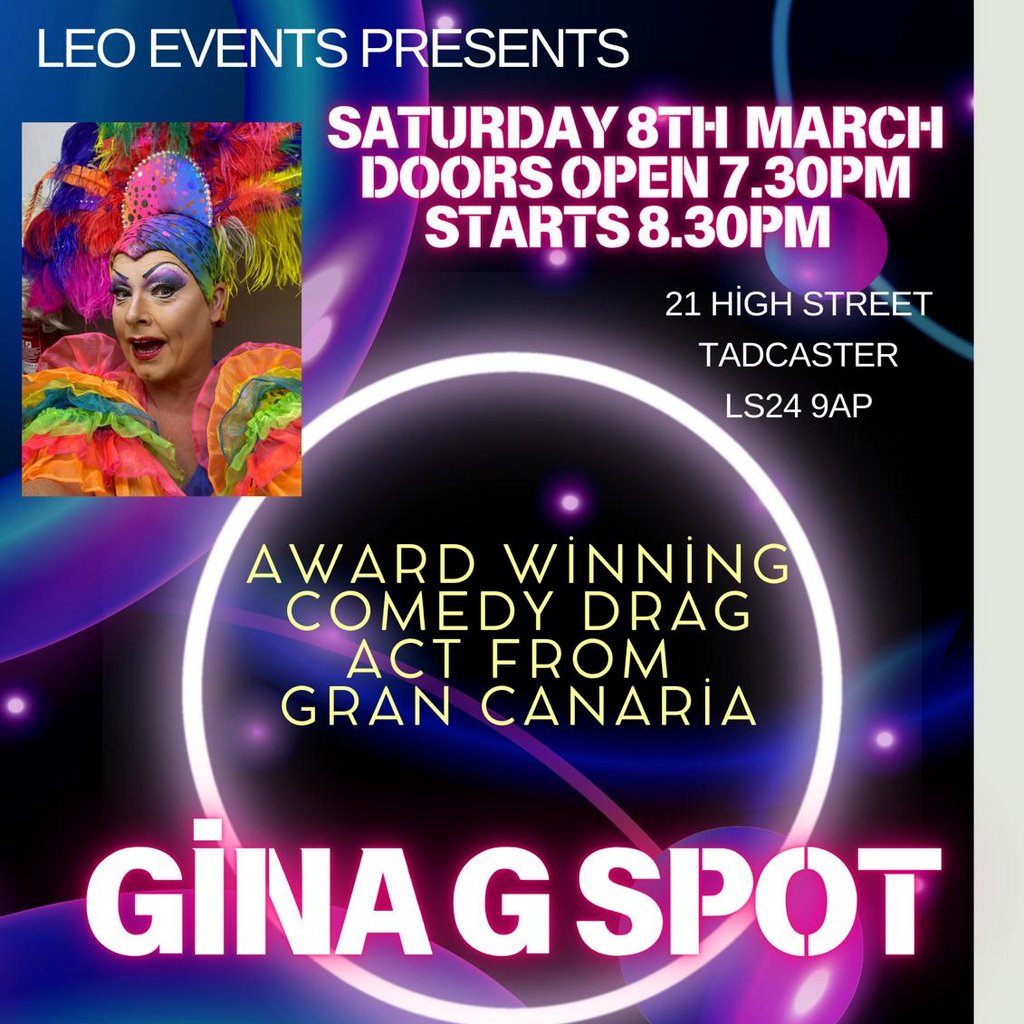 Drag cabaret 21 The High Street Tadcaster