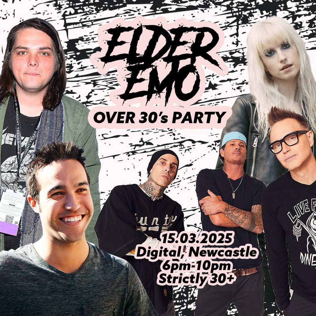 Elder Emo: Over 30s Party (Newcastle) Digital Newcastle Newcastle Upon Tyne
