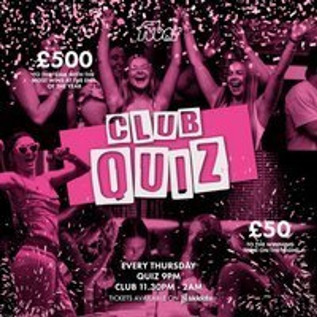 Thursday CLUB Quiz Fubar Stirling