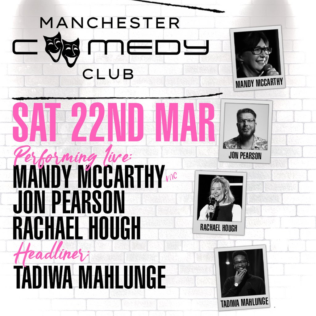 Manchester Comedy Club - Saturday 22nd March Area Manchester Manchester