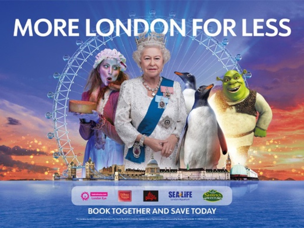 Merlin’s Magical London: 5 Attractions In 1: Madame Tussauds & London Eye & London Dungeon & Shrek’s Adventure! & Sea Life Madame Tussauds London