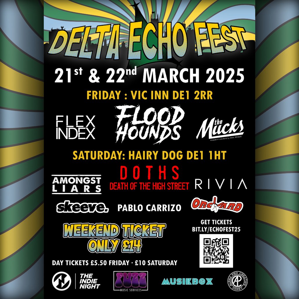 Delta Echo Fest 2025 Main Event Multiple Venues Derby Derby
