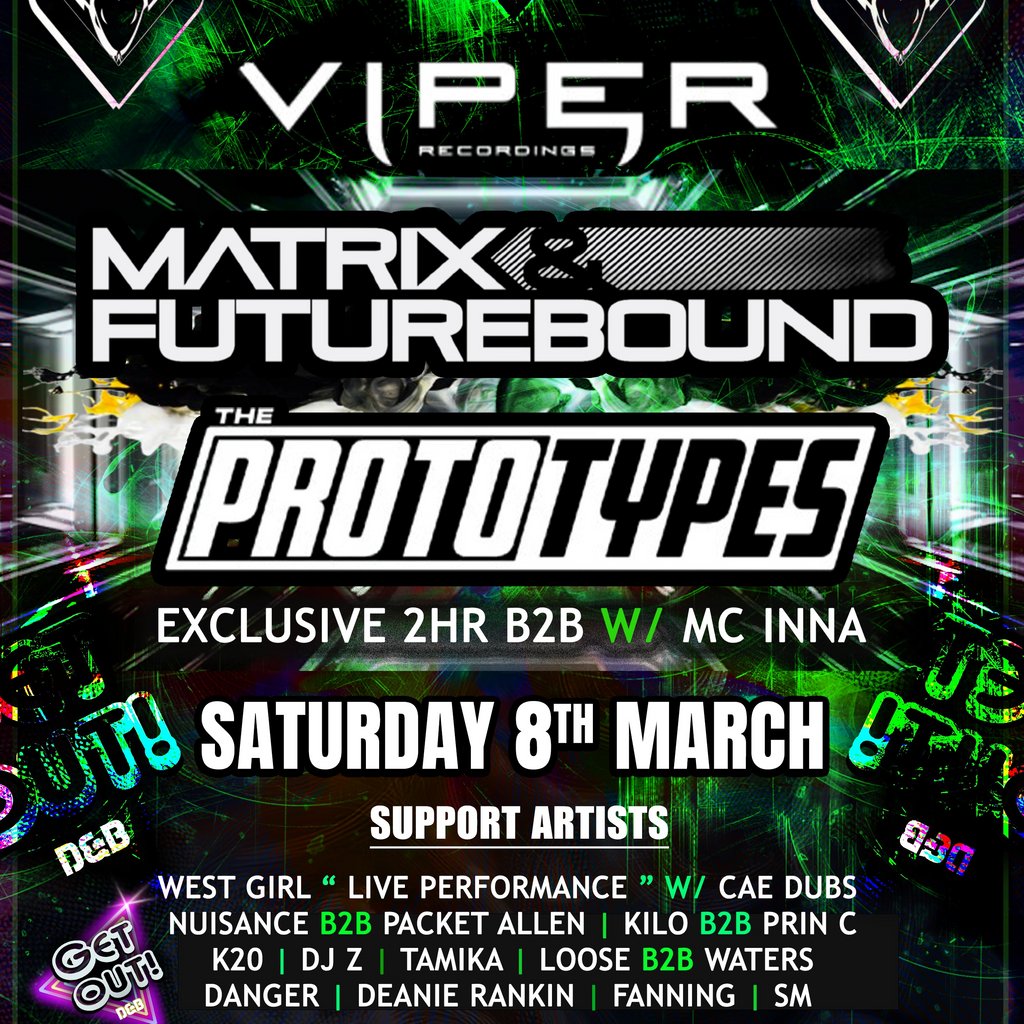 Get Out X Viper Recordings Levels Nightclub Swindon