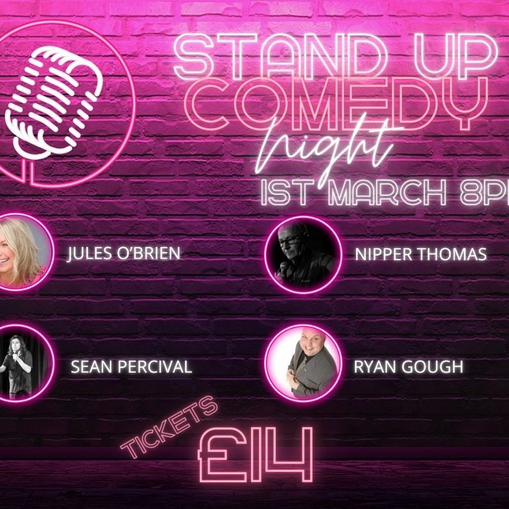 Stand Up Comedy Night Southcrest Manor Hotel Redditch