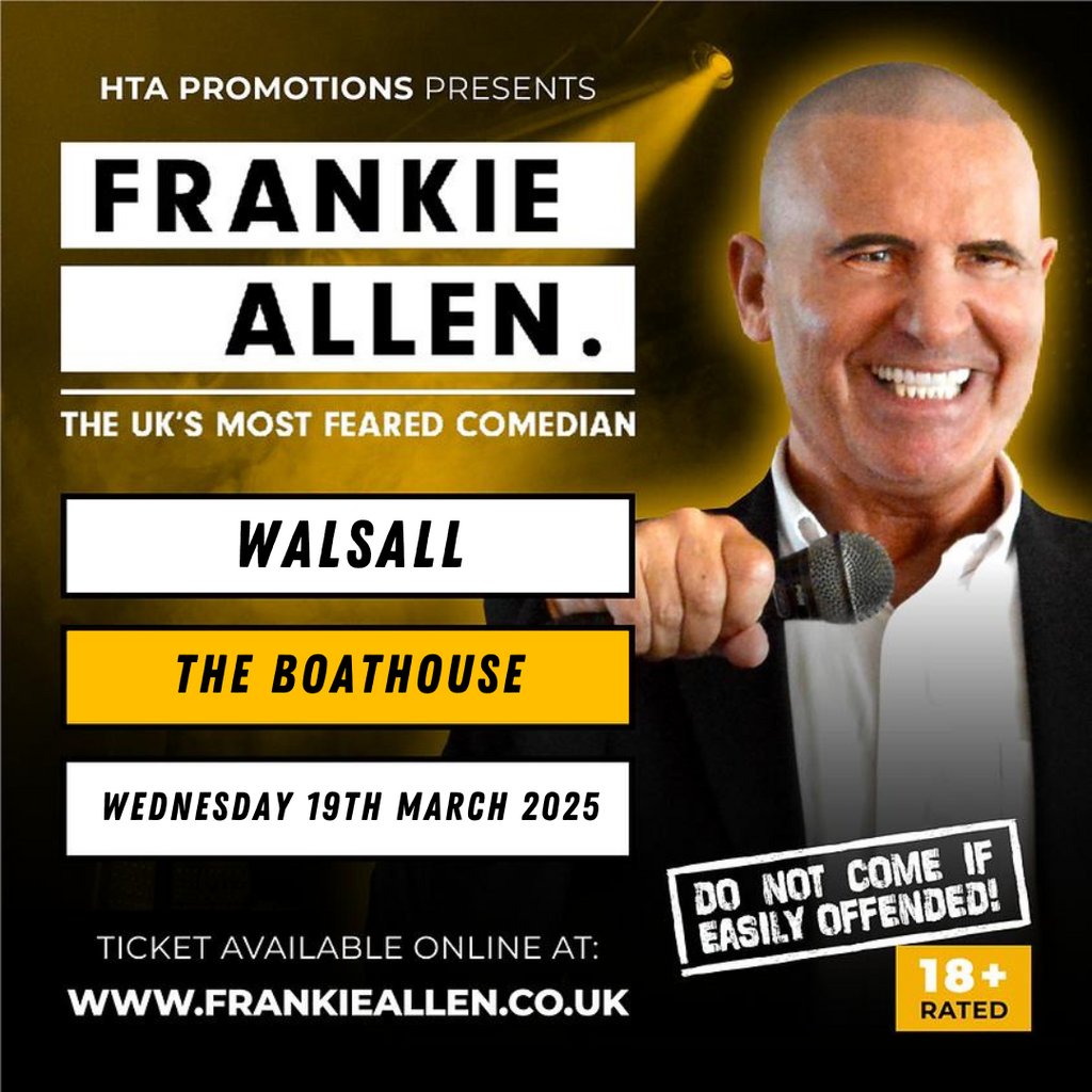 Frankie Allen The Boathouse Rushall Walsall
