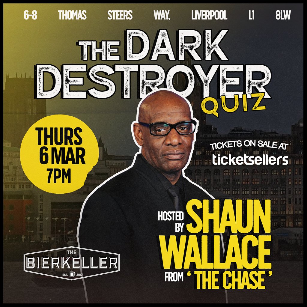 The Dark Destroyer Quiz with Shaun Wallace @Bierkeller Liverpool Bierkeller Liverpool Liverpool