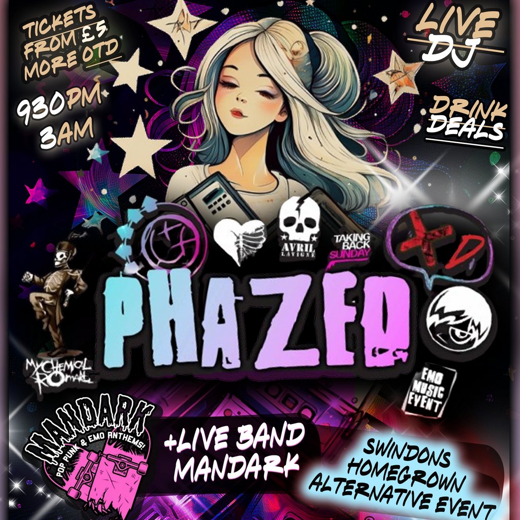 Phazed - Emo Night With Mandark Levels Nightclub Swindon