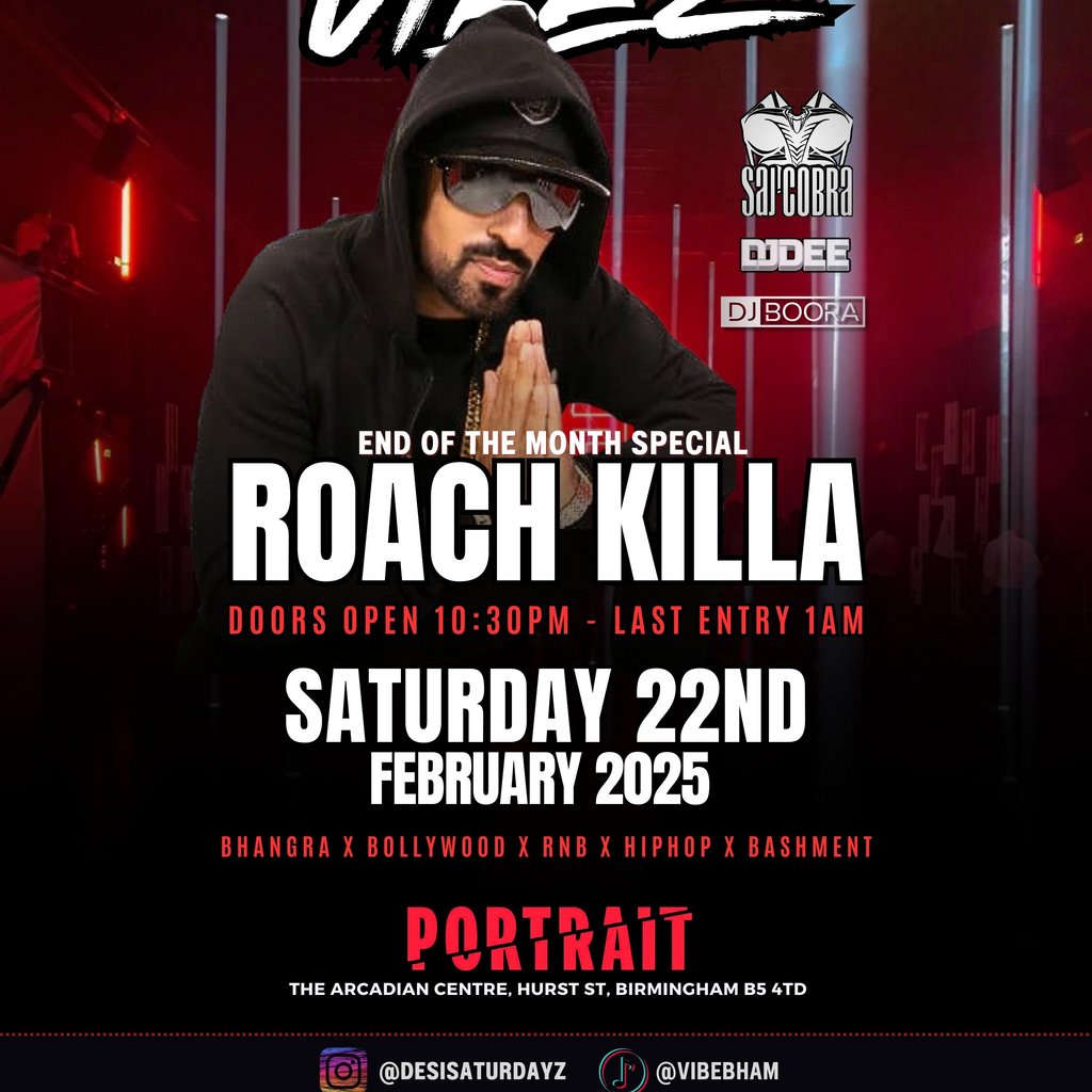 Roach Killa - Saj Cobra live Portrait Birmingham Birmingham