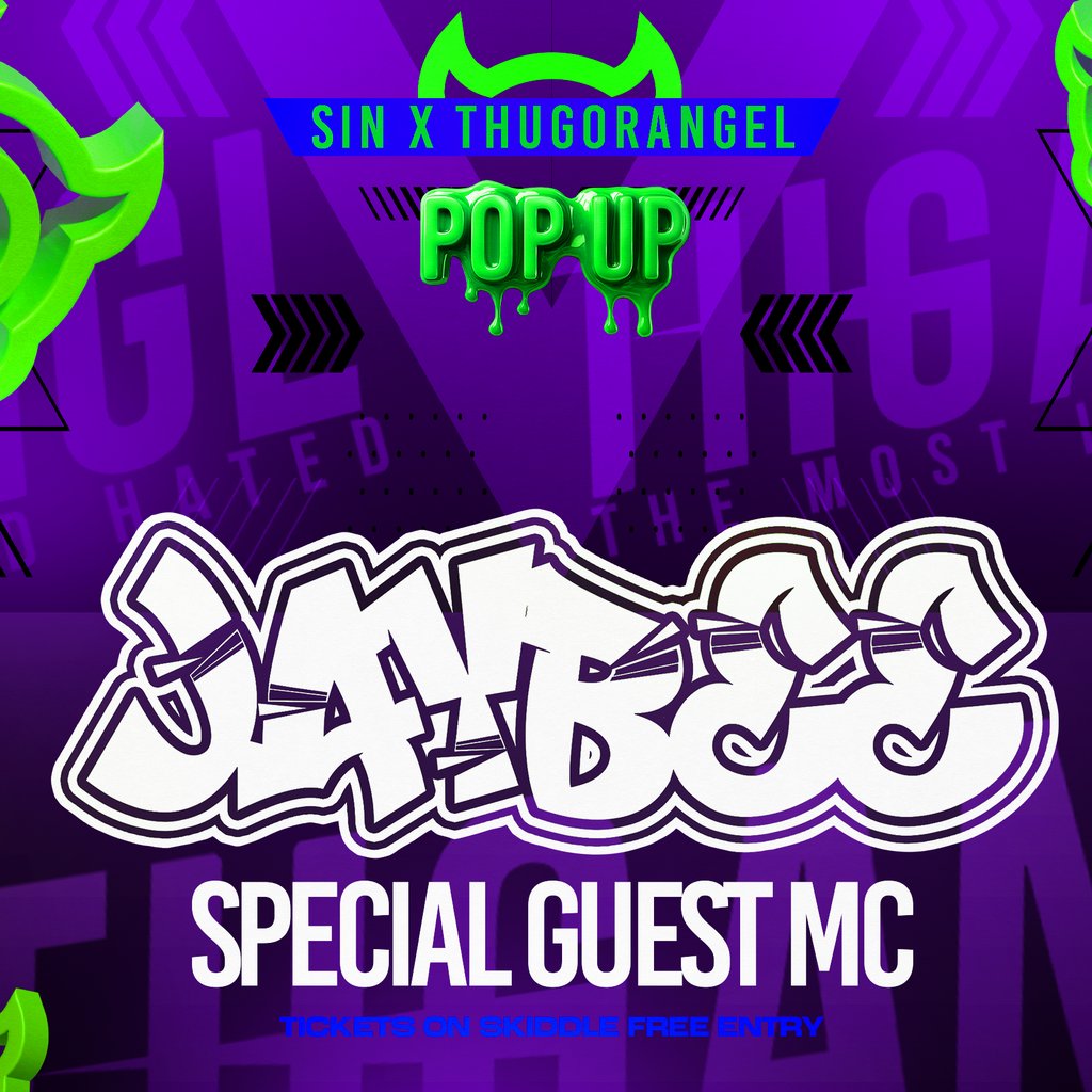 Sin Central x Thugorangel Pop-up | Feat Jaybee w/ Special Guest Clues Peterborough