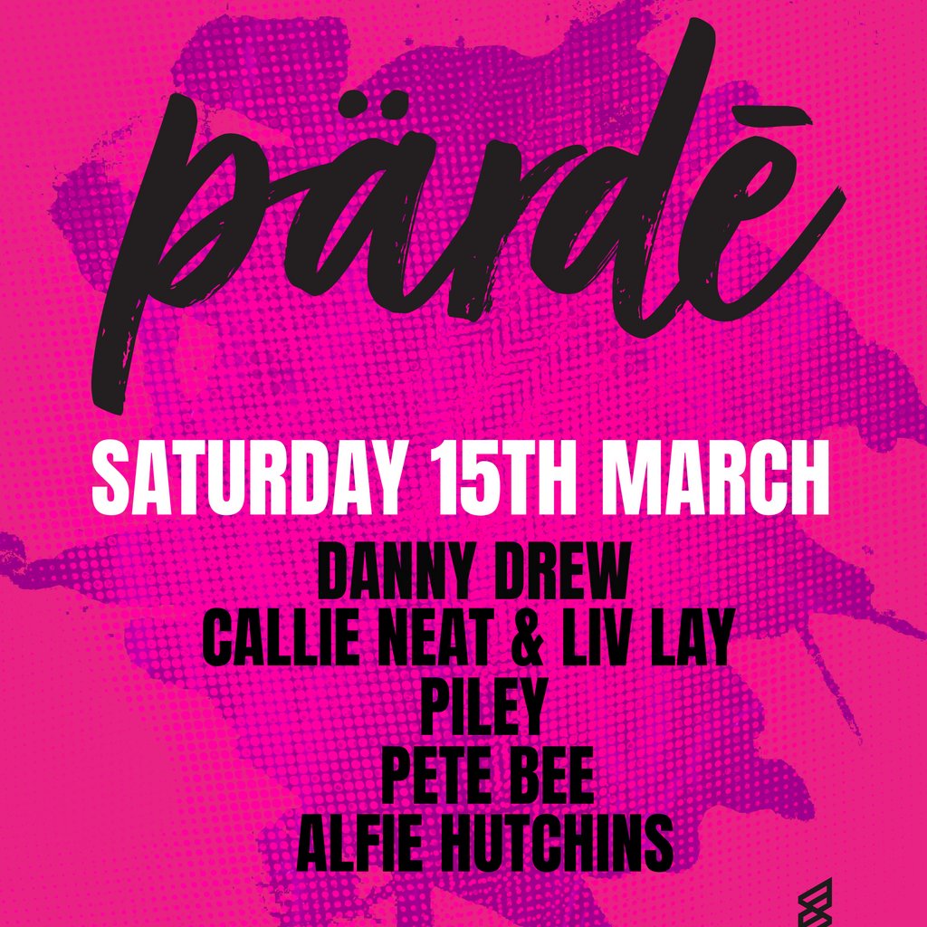 PARDE at Cinnabar Hertford - Saturday 15th March Cinnabar Hertford Hertford