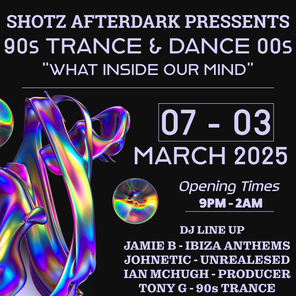 Trance & Dance 90s-00s Potz And Shotz Dunstable