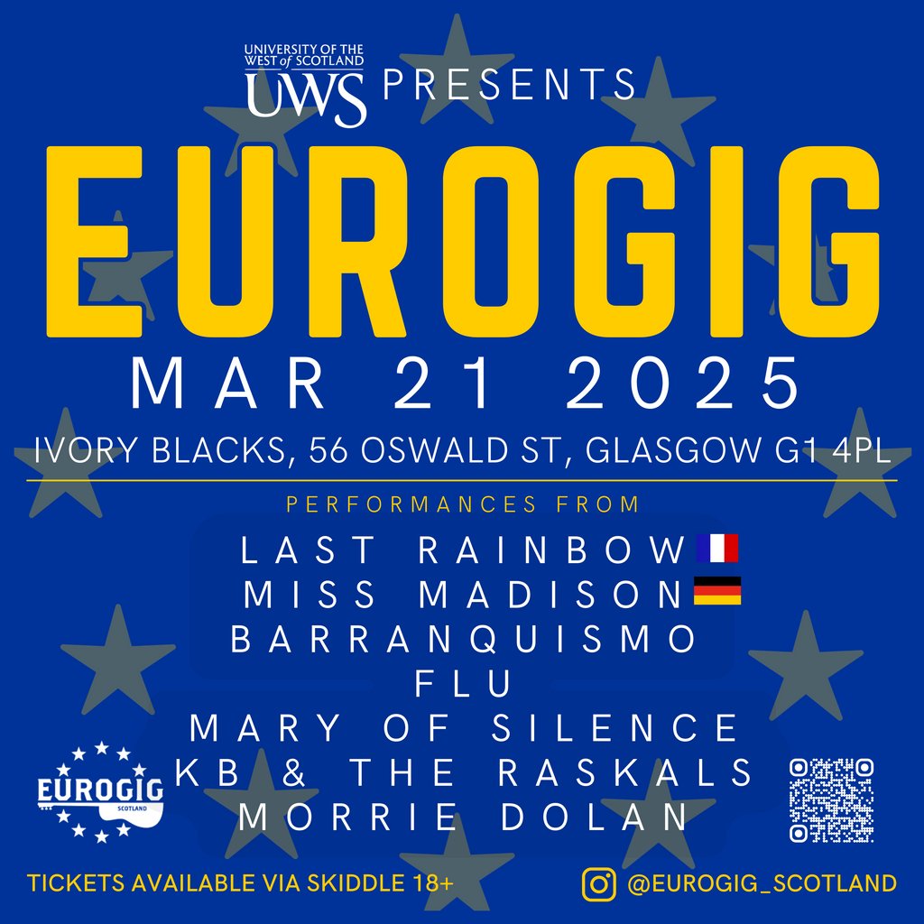 UWS EUROGIG - Ivory Blacks Ivory Blacks Glasgow