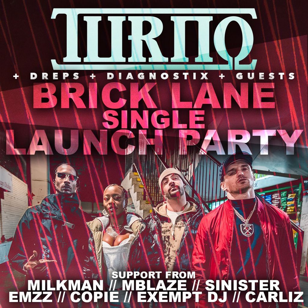 TURNO - FREE POP UP PARTY - Brick Lane Single Launch Party Unit Nine Milton Keynes