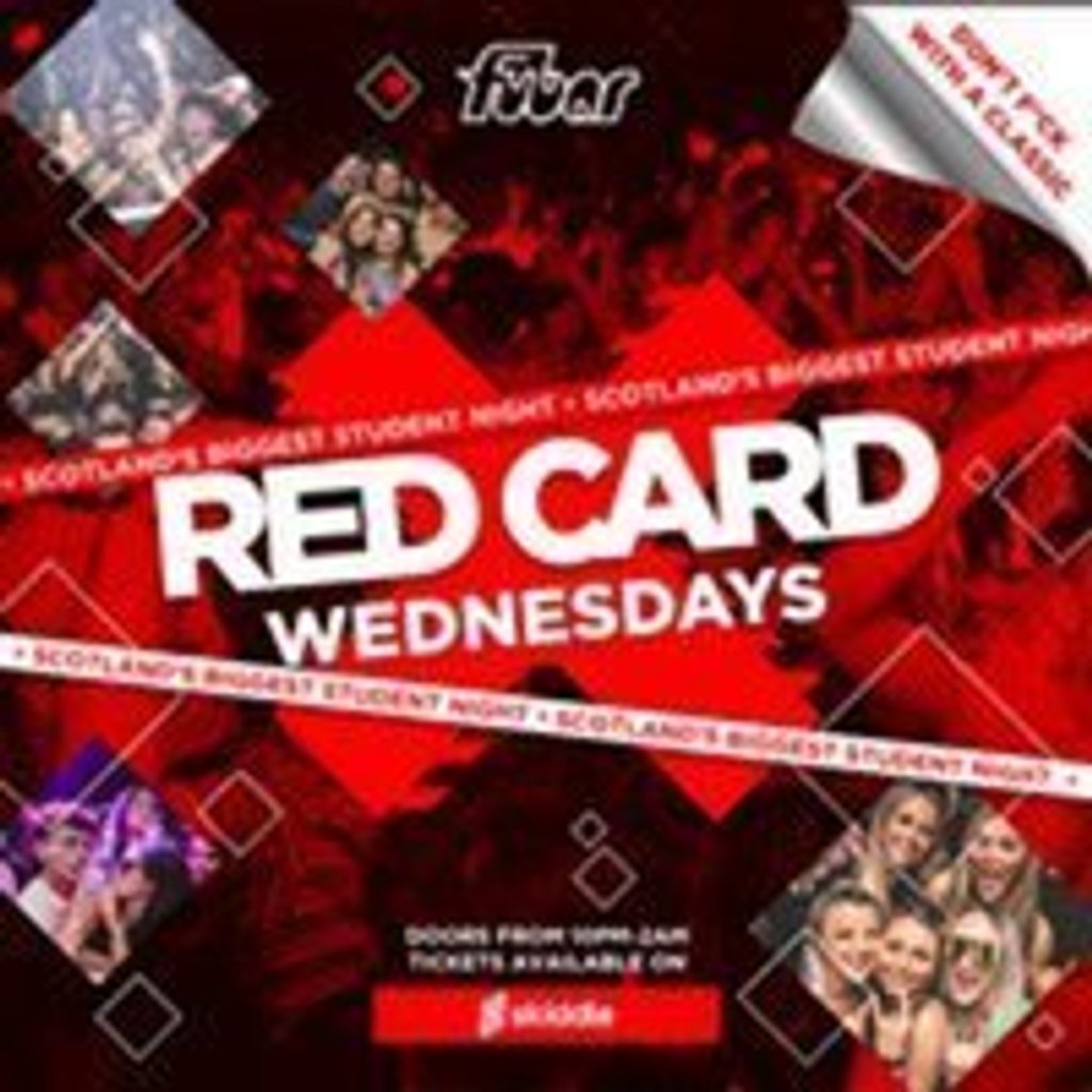 RED CARD Wednesday Fubar Stirling