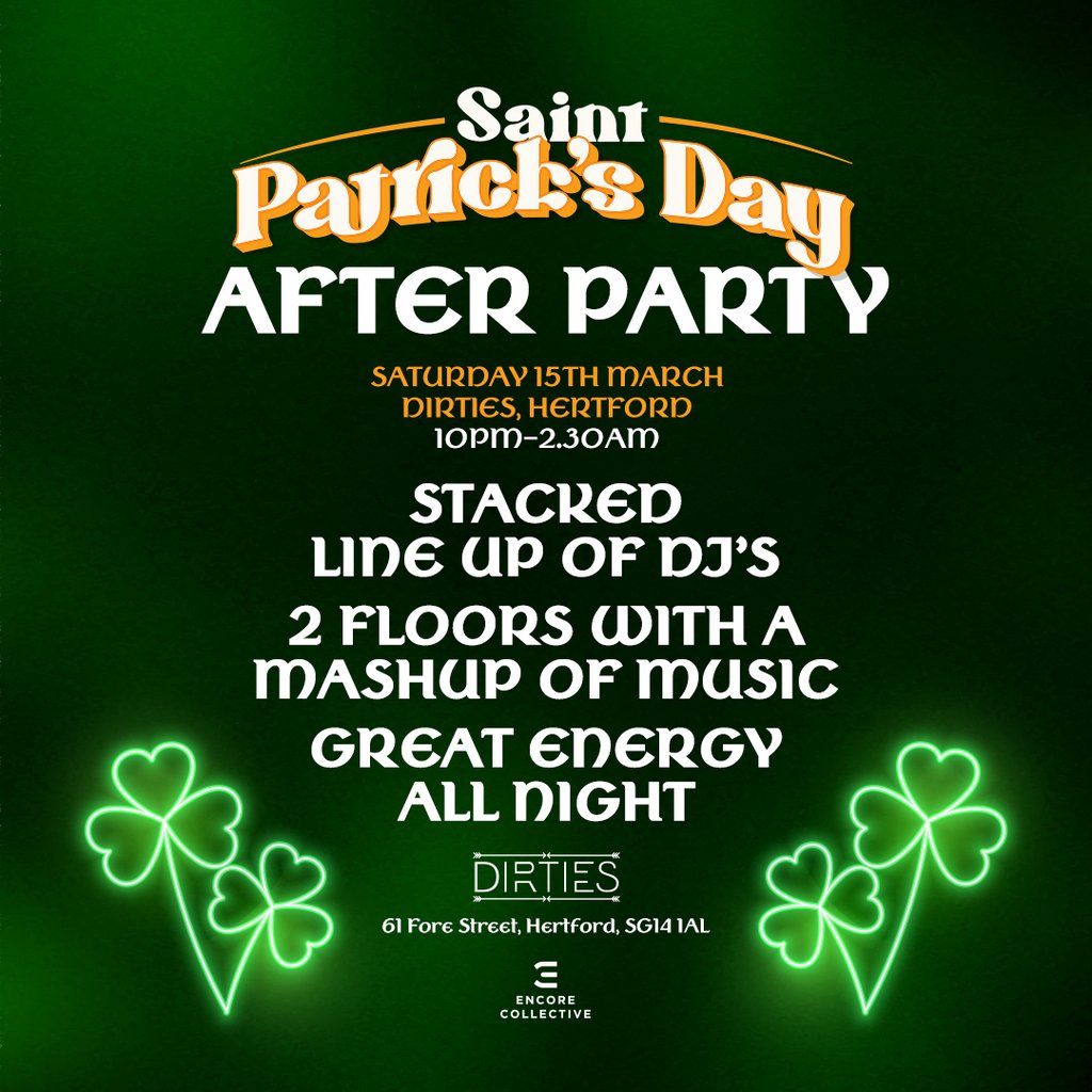 Paddys After Party Dirties Hertford Hertford