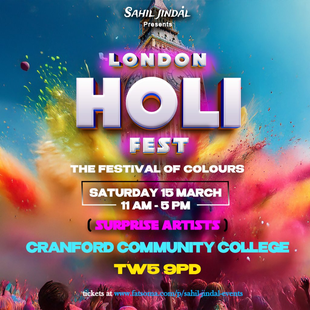 London Holi Fest 2025 Cranford Community College Hounslow