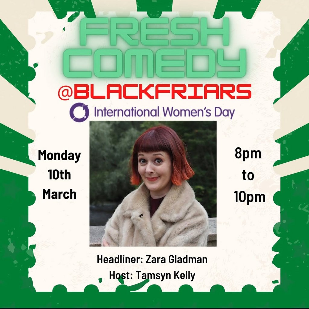 Fresh Comedy @ Blackfriars Blackfriars Basement Glasgow