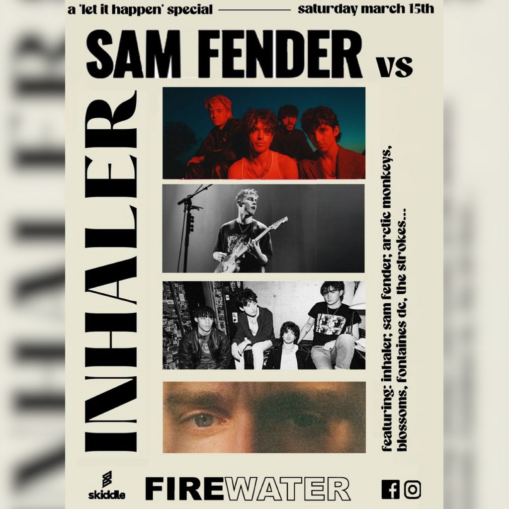 Let It Happen: Sam Fender vs Inhaler Firewater Glasgow