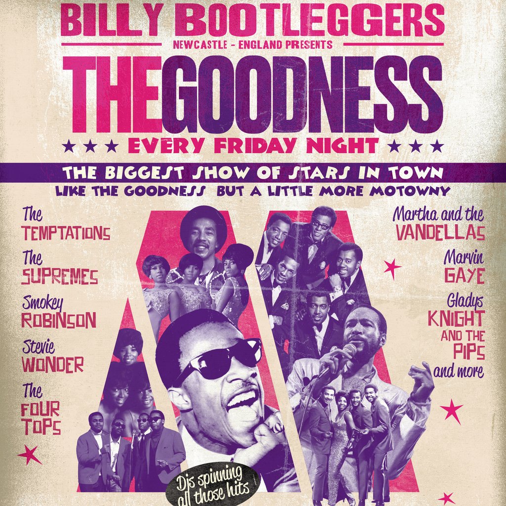 THE GOODNESS: Motown Special Billy Bootleggers Newcastle Upon Tyne