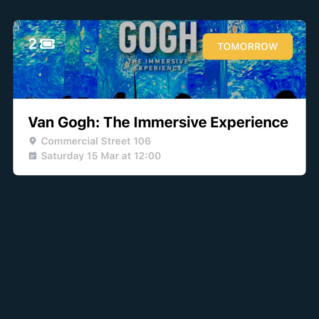 Van Gogh immersive experience london 106 Commercial St