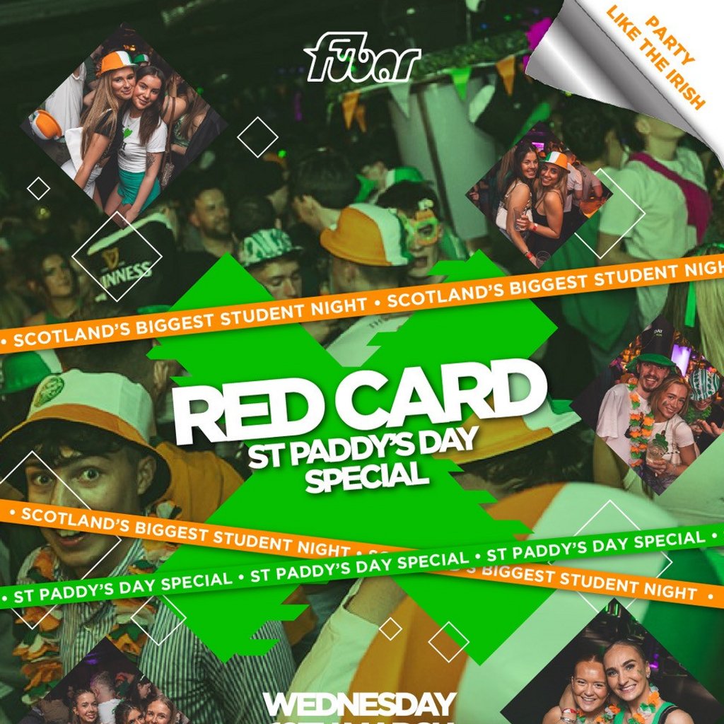 RED CARD Wednesday | St PADDY'S DAY SPECIAL Fubar Stirling