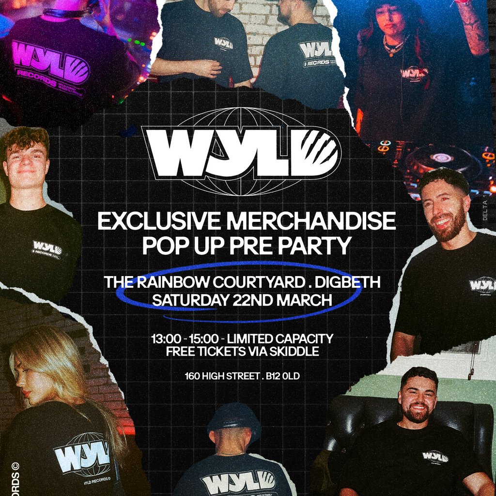 WYLD Pop Up Pre Party - Birmingham Rainbow Courtyard And Cellar Birmingham