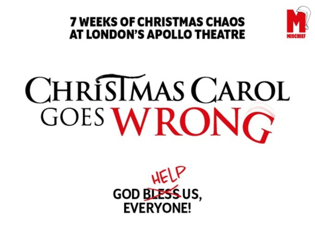 Christmas Carol Goes Wrong Apollo Shaftesbury Avenue London