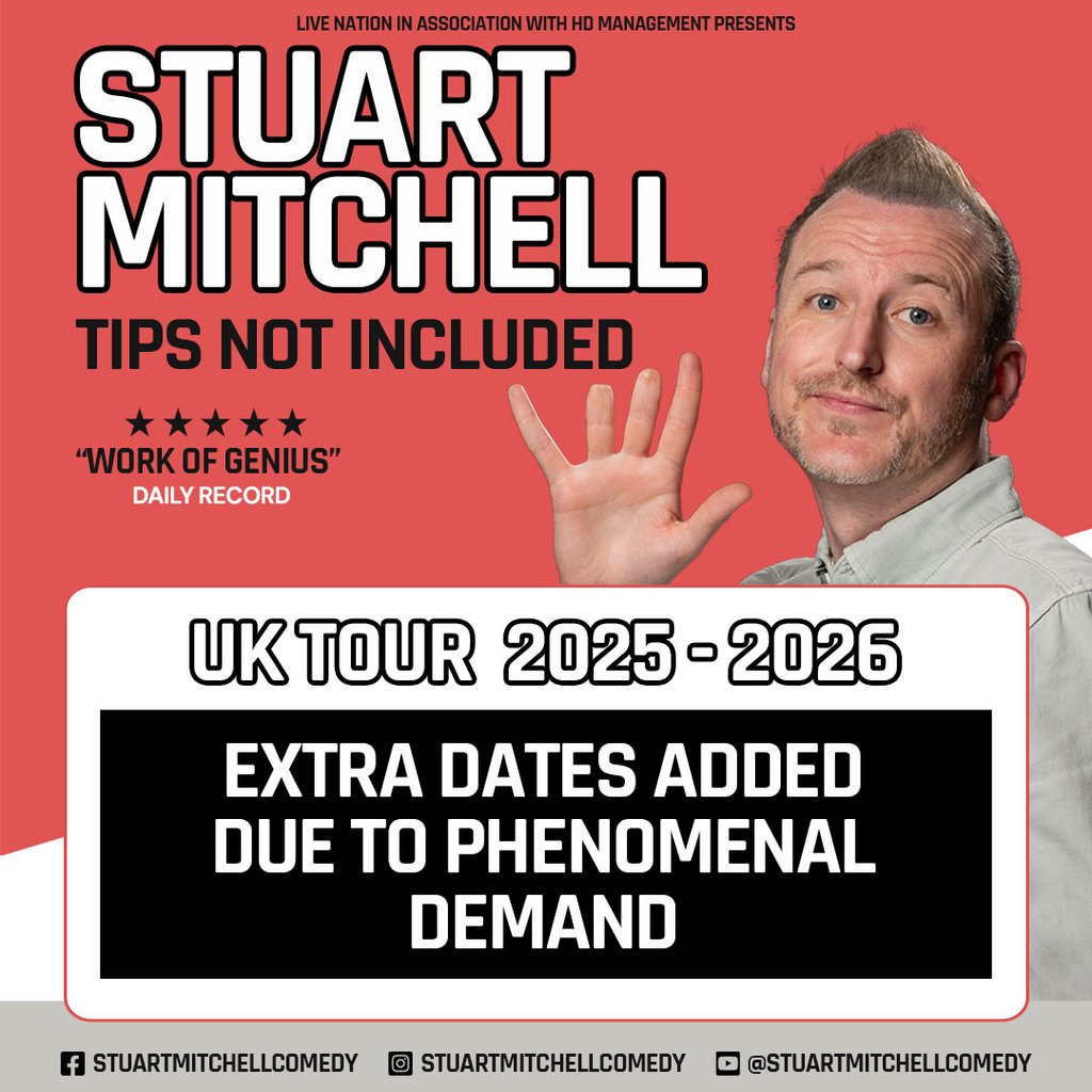Stuart Mitchell: Tips Not Included The Stoller Hall Greater Manchester