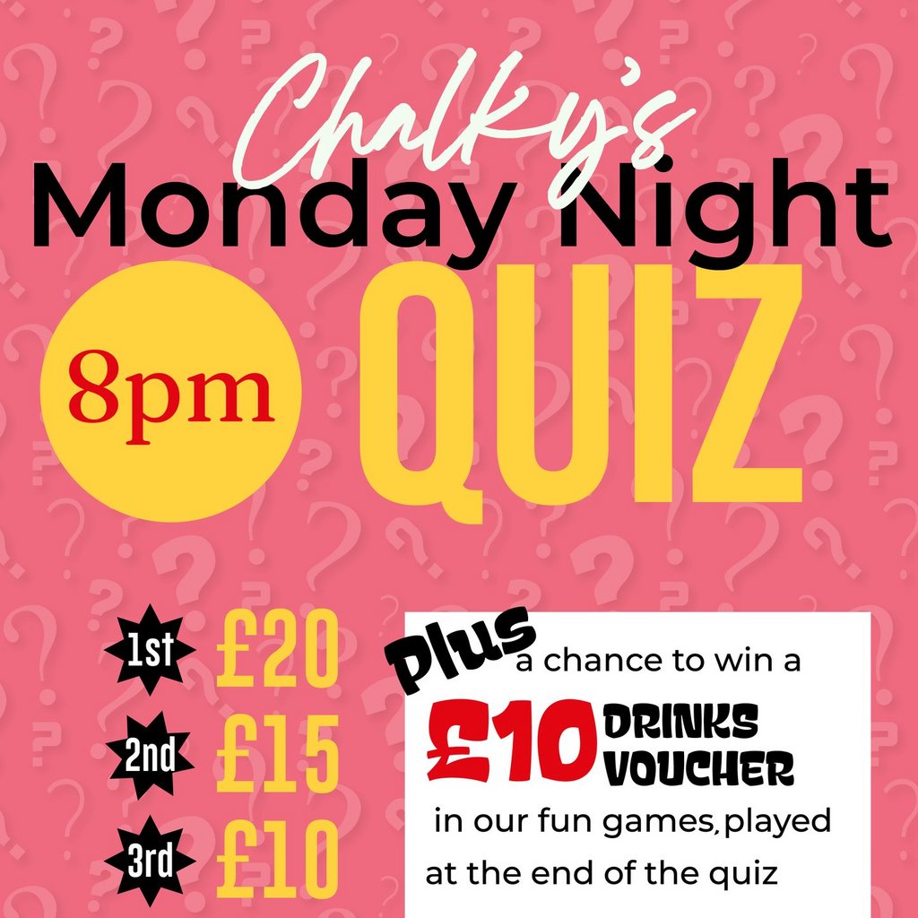 QUIZ NiGHT Prestbury Sports Bar Warminster