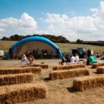 Farm Yard in the Field Tewinbury Farm Hotel FESTIVAL