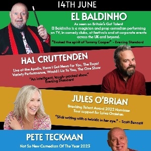Comedy Crate with El Baldinho Newnham Village Hall COMEDY