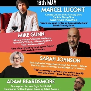 Comedy Crate with Marcel Lucont Centre at Mawsley COMEDY