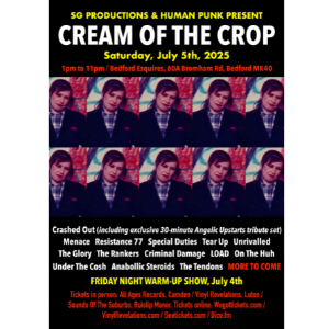 Cream Of The Crop - Punk & Oi alldayer Bedford Esquires ROCK
