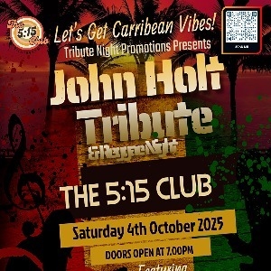 John Holt / Reggae Tribute Night - Stirchley The 5:15 Club OTHER MUSIC