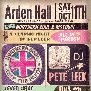 Northern Soul Night - Castle Bromwich Arden Hall Castle Bromwich OTHER MUSIC