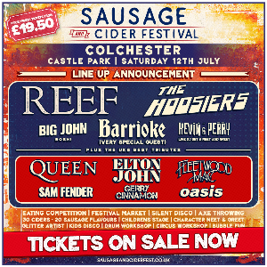 Sausage and Cider Festival - Colchester Colchester Lower Castle Park FESTIVAL